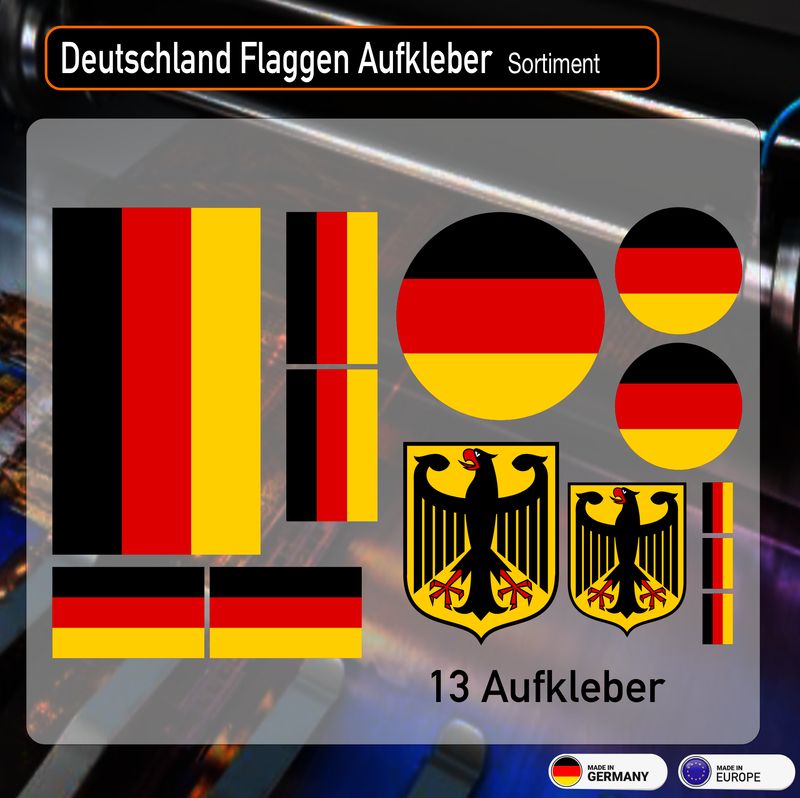 Deutschland Sortiment - Aufkleber