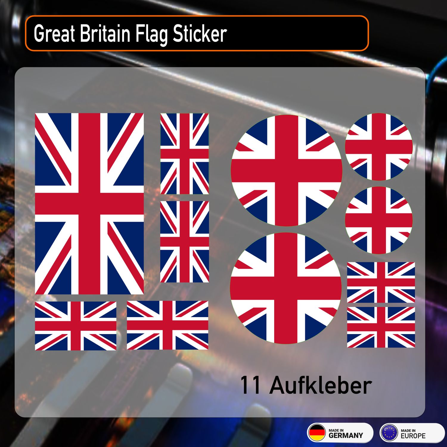 Great Britain England Flag Sticker