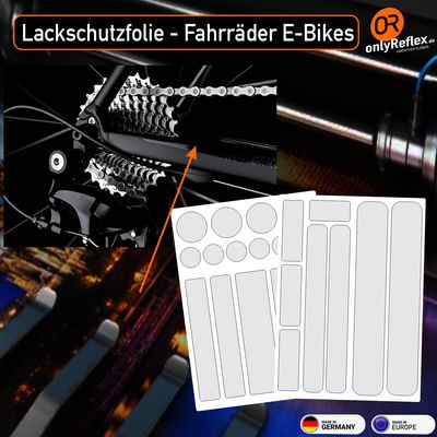 Lackschutzfolie Fahrrad - 22 Aufkleber Lackschutzfolie Fahrrad - 22 Aufkleber