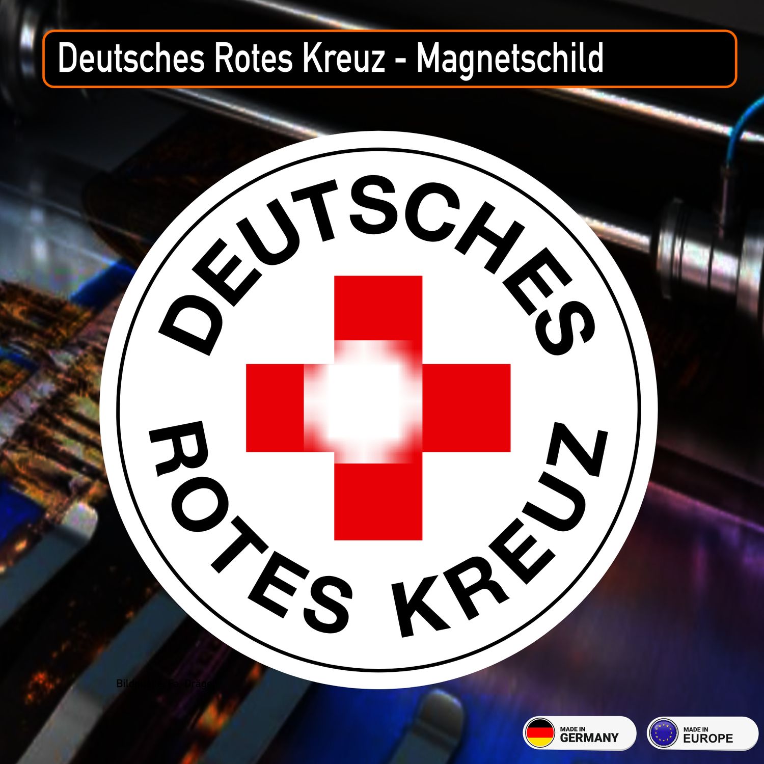 Deutsches Rotes Kreuz Rundlogo - Magnetschild 12 cm Deutsches Rotes Kreuz Rundlogo - Magnetschild 12 cm