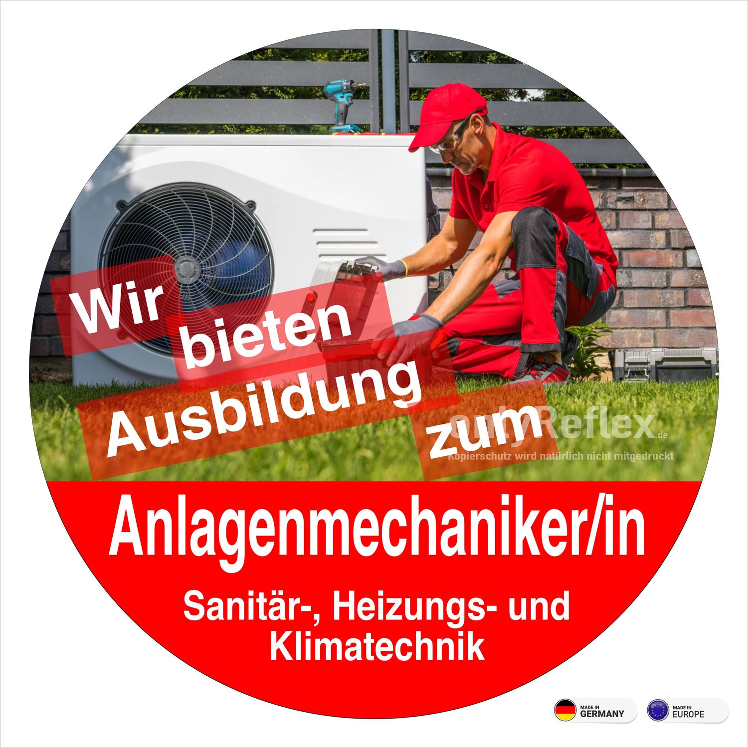 Installateur/in Anlagenmechaniker/in - Ausbildung Aufkleber, 3 Stück Installateur/in Anlagenmechaniker/in - Ausbildung Aufkleber, 3 Stück