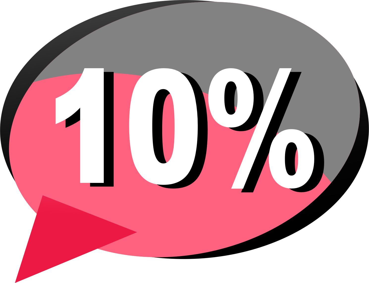 10 % Prozent Design 2 - Aufkleber 10 % Prozent Design 2 - Aufkleber