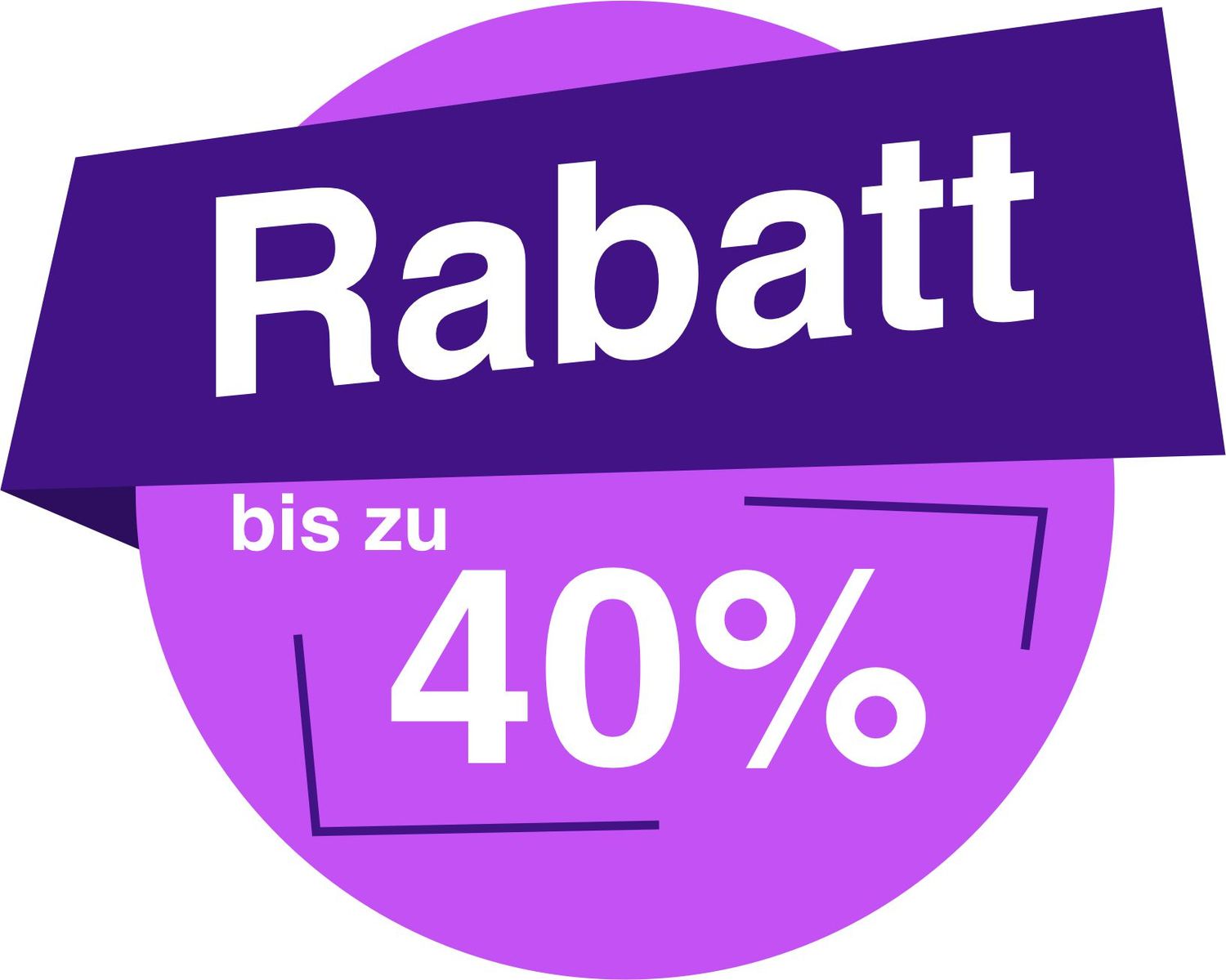 40 % Prozent Design 3 - Aufkleber 40 % Prozent Design 3 - Aufkleber