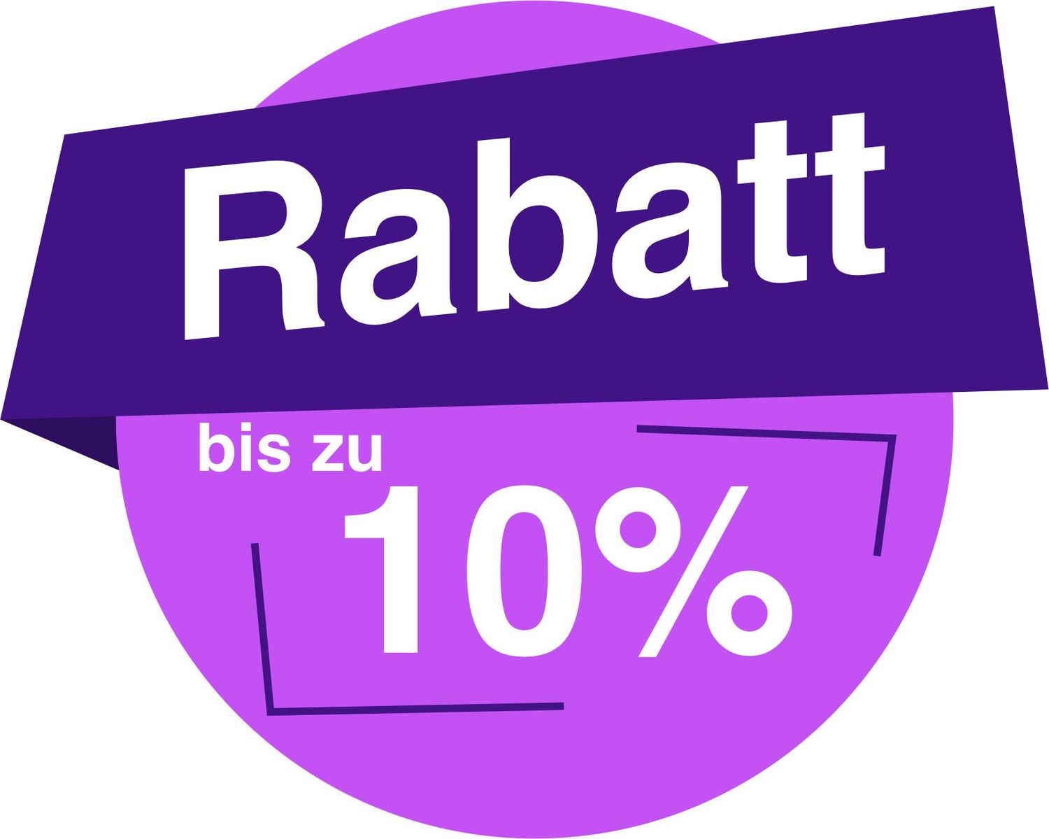 10 % Prozent Design 3 - Aufkleber 10 % Prozent Design 3 - Aufkleber