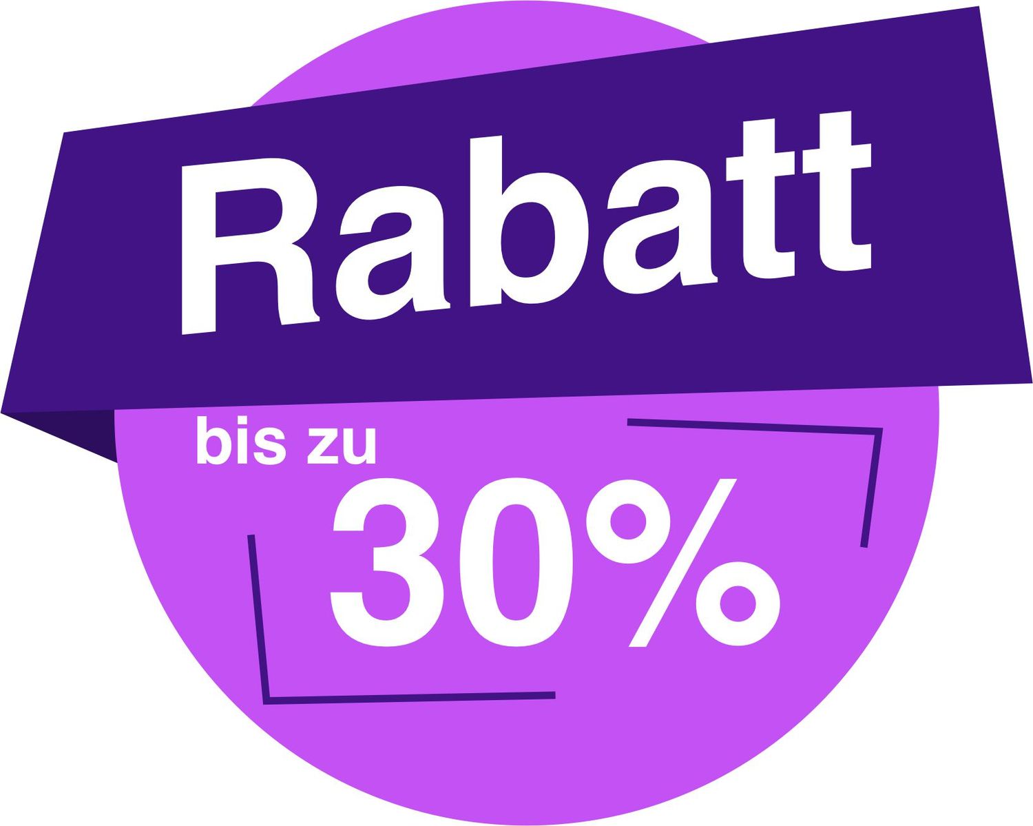 30 % Prozent Design 3 - Aufkleber