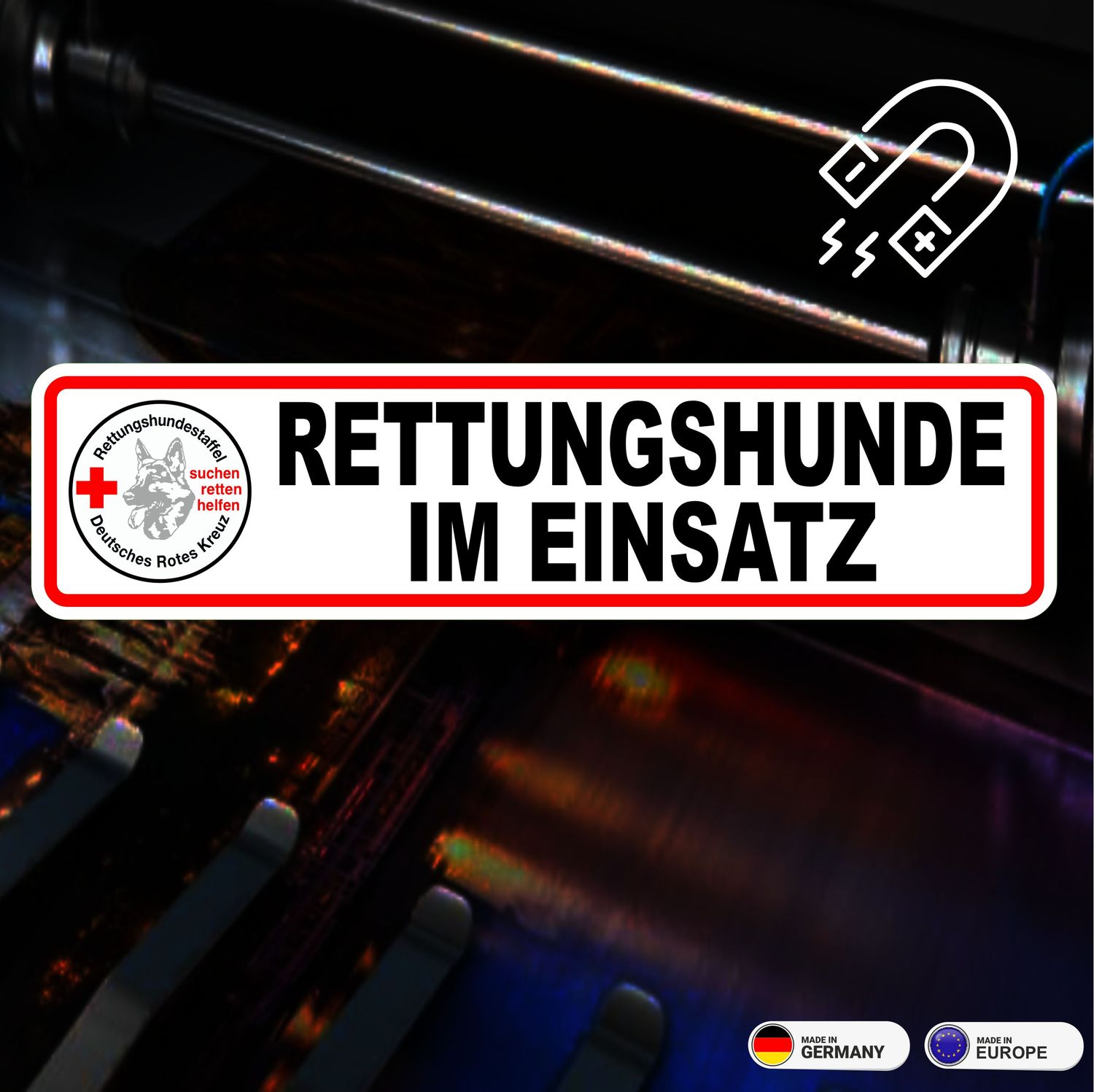 Rettungshundestaffel - Magnetschild