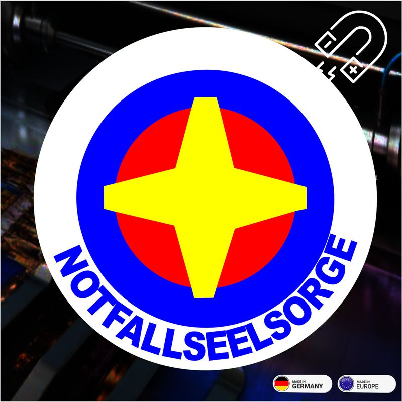 Notfallseelsorge Rundlogo  - Magnetschild 12 cm