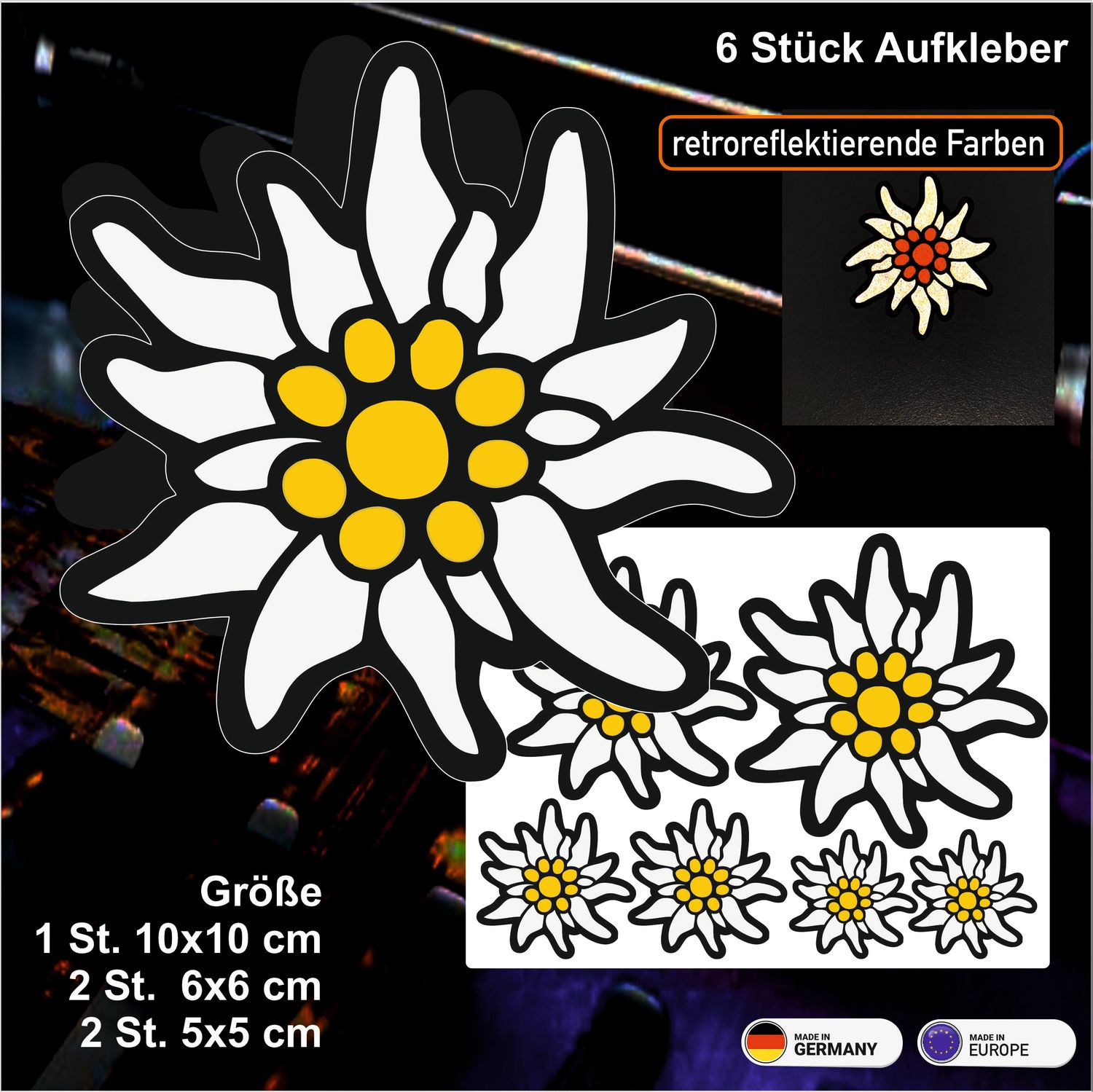 Edelweiss  Aufkleber