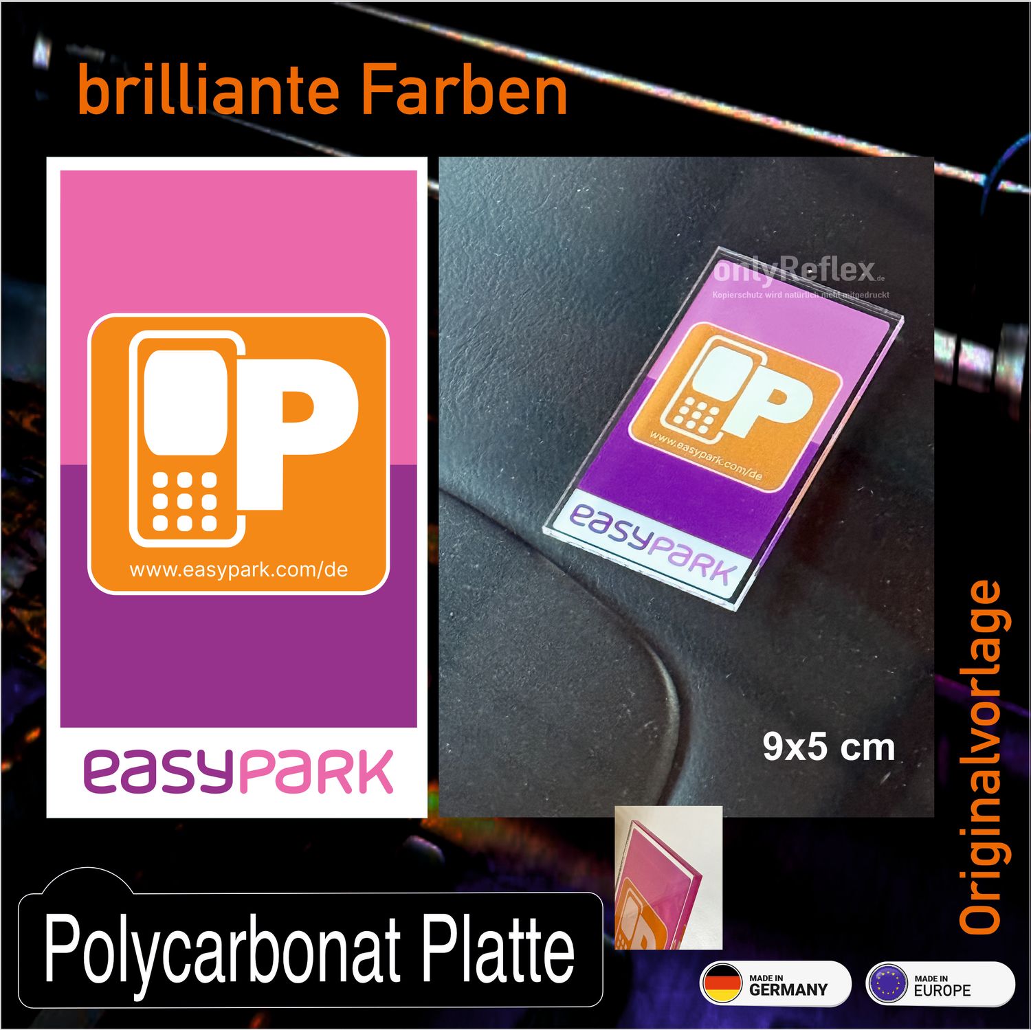 easypark  Schild 9x5 cm
