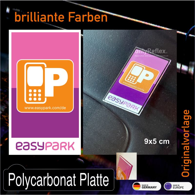 easypark  Schild 9x5 cm