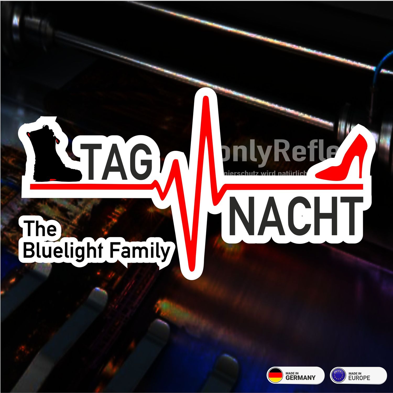 Herzschlag Ehrenamt Tag-Nacht Stiefel / High Heels