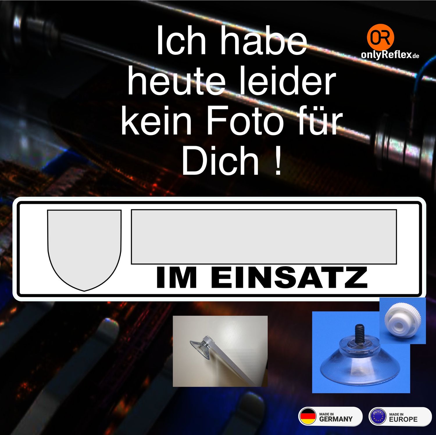 Malteser - Schild mit Saugnapf, 34x8 cm