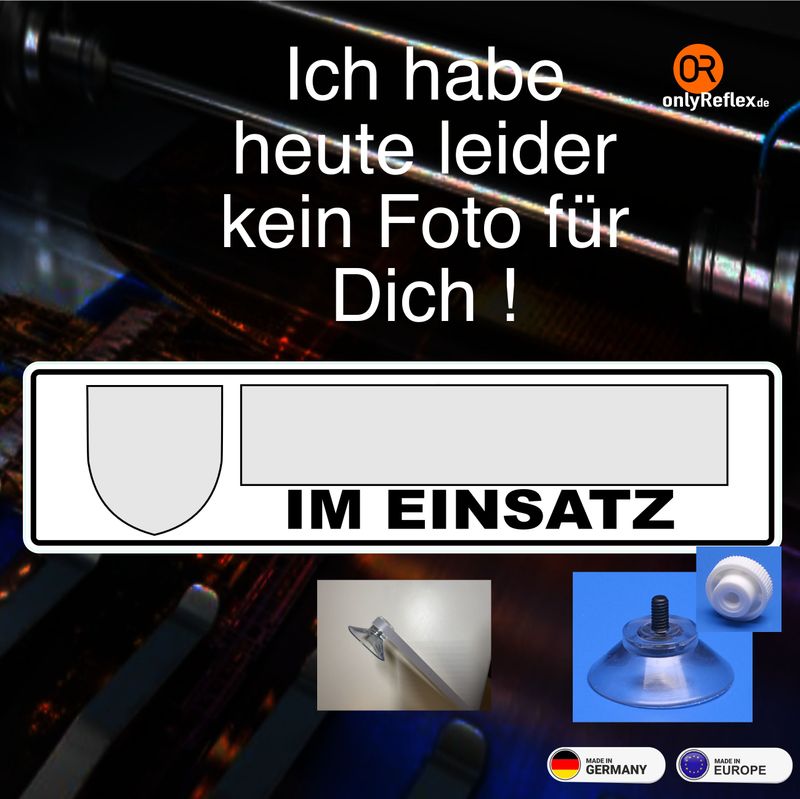 Malteser - Schild mit Saugnapf, 34x8 cm