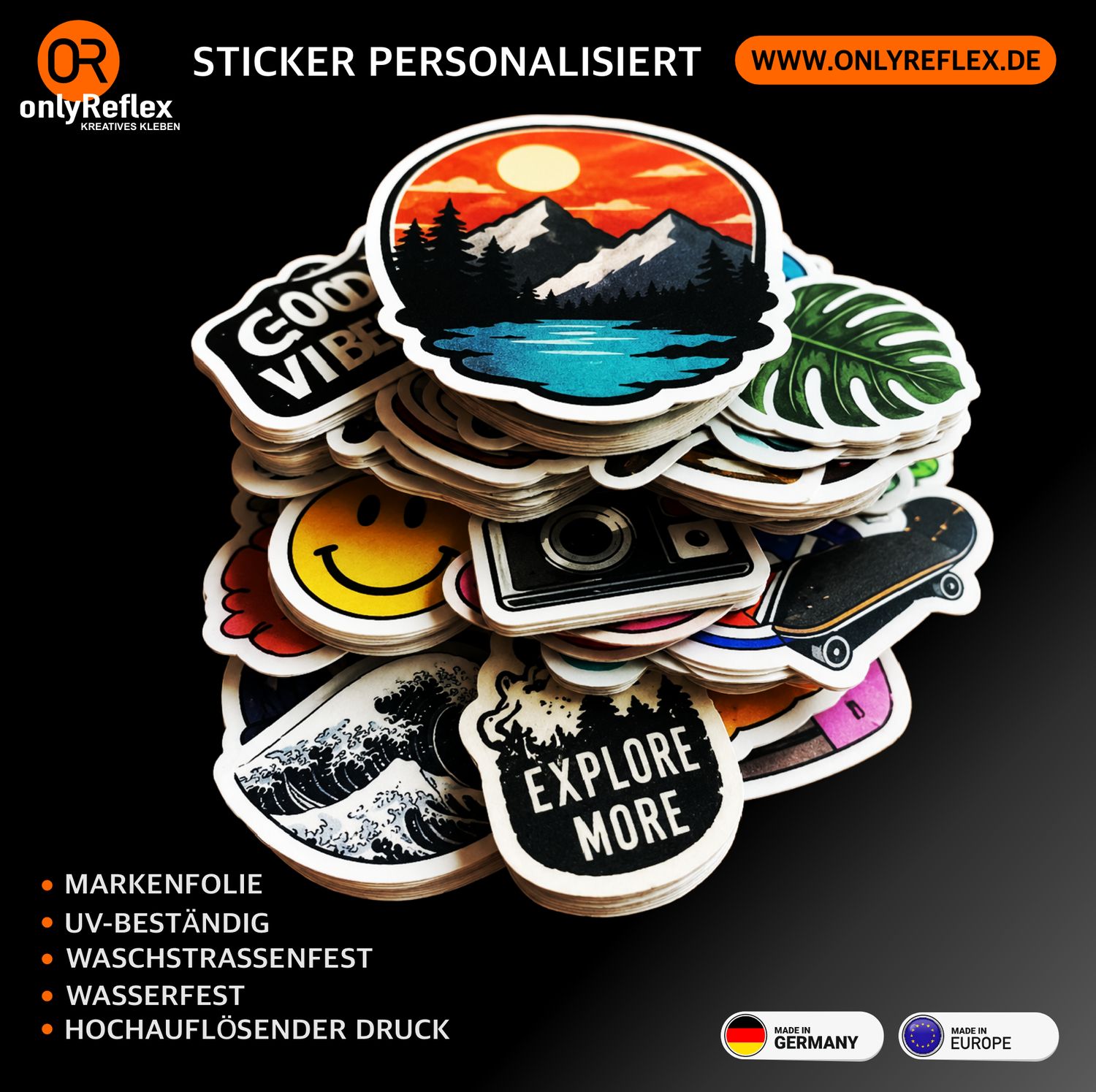 STICKER PERSONALISIERT - permanent klebend STICKER PERSONALISIERT - permanent klebend