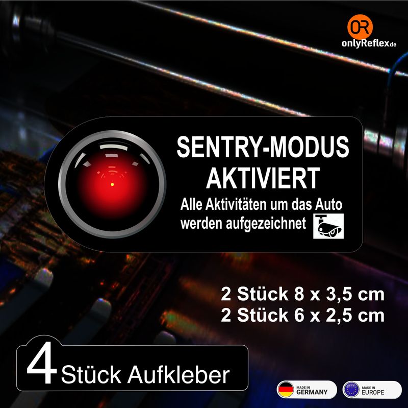 Sentry Modus Video Tesla, 4 Stück Sentry Modus Video Tesla, 4 Stück