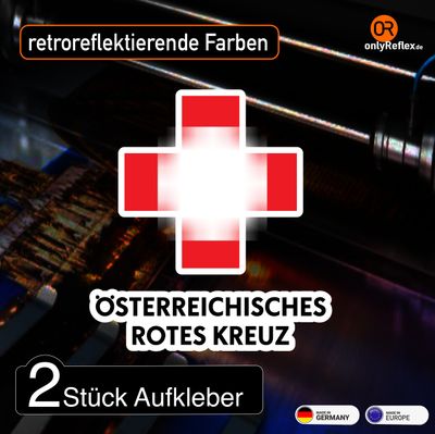 Österreichisches Rotes Kreuz - Kompaktlogo Style Outline - Aufkleber Österreichisches Rotes Kreuz - Kompaktlogo Style Outline - Aufkleber