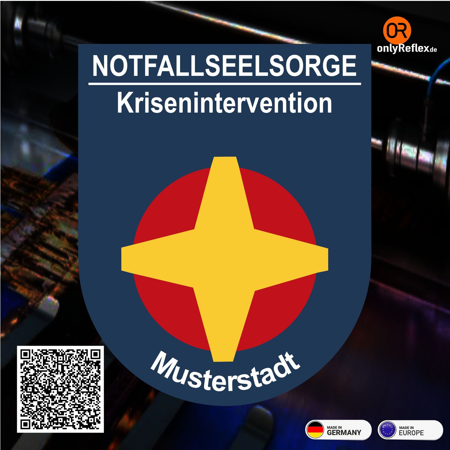 Notfallseelsorge / Krisenintervention Wappen mit Wunschort Notfallseelsorge / Krisenintervention Wappen mit Wunschort