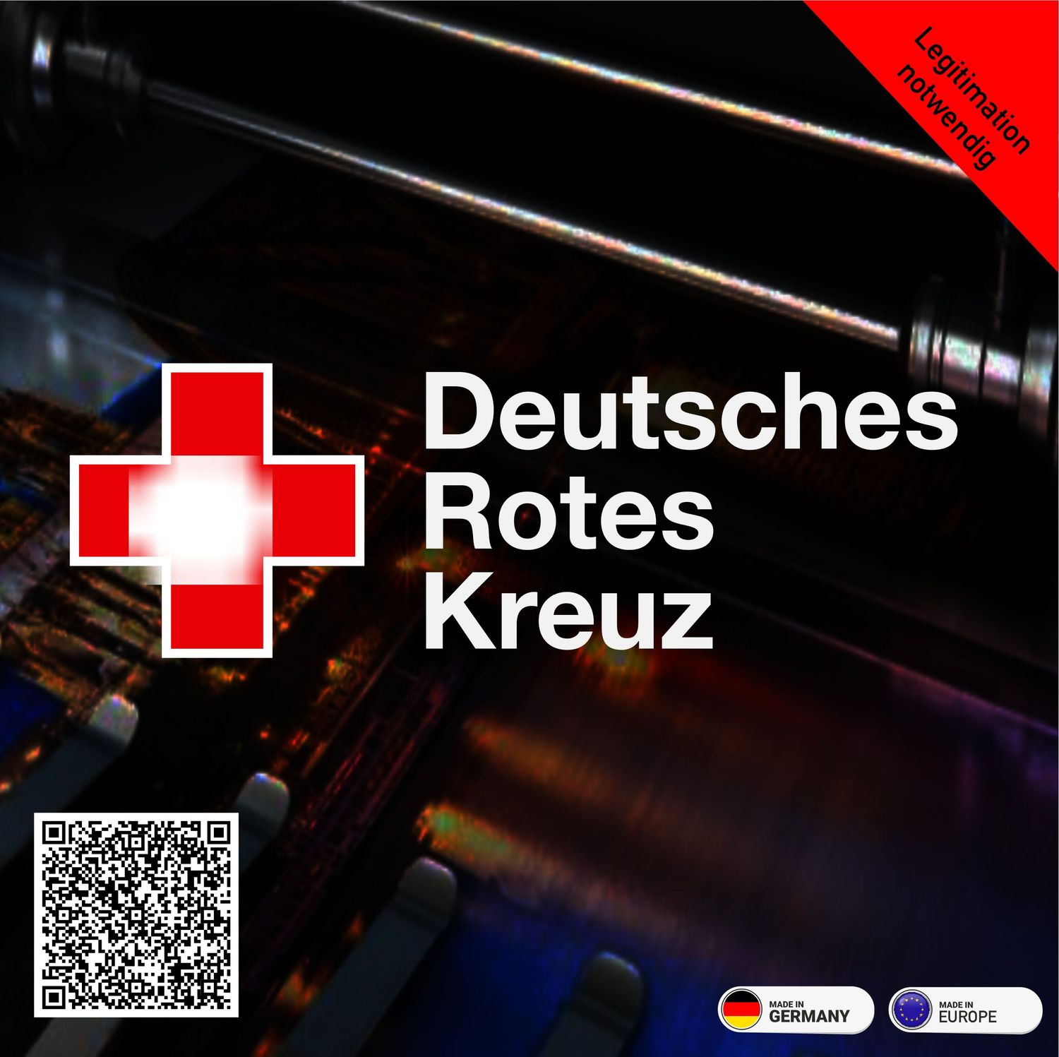 Deutsches Rotes Kreuz  - Kompaktlogo Style Outline - Aufkleber