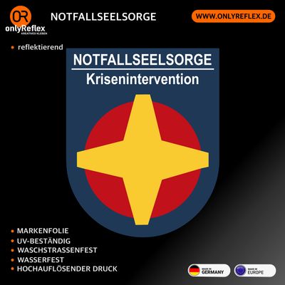 Notfallseelsorge / Krisenintervention Wappen - Aufkleber Notfallseelsorge / Krisenintervention Wappen - Aufkleber