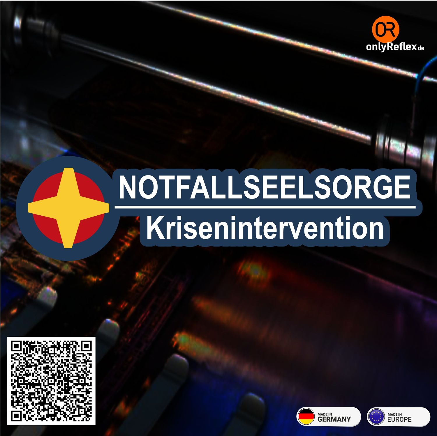 Notfallseelsorge / Krisenintervention Langlogo - Aufkleber Notfallseelsorge / Krisenintervention Langlogo - Aufkleber
