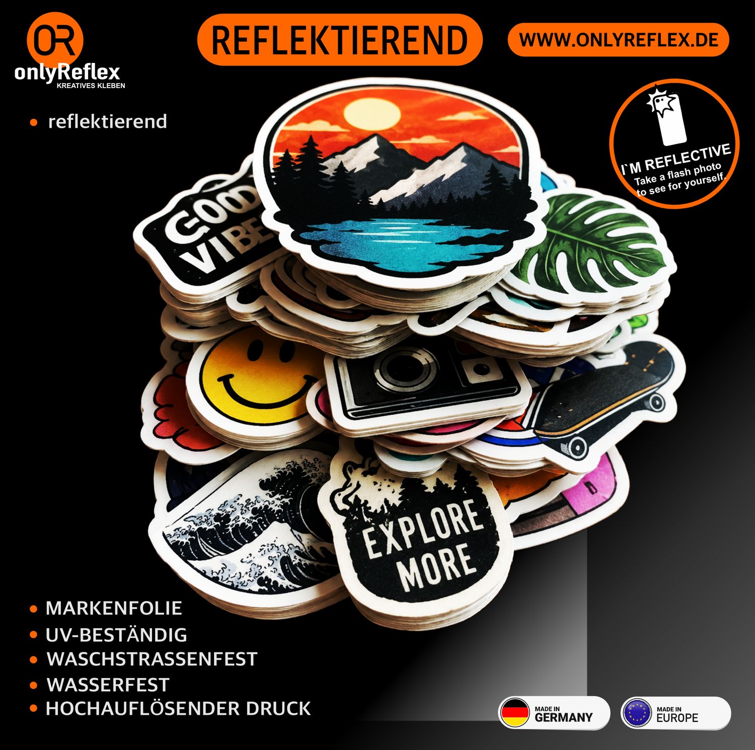 AUFKLEBER  - RETROREFLEKTIEREND