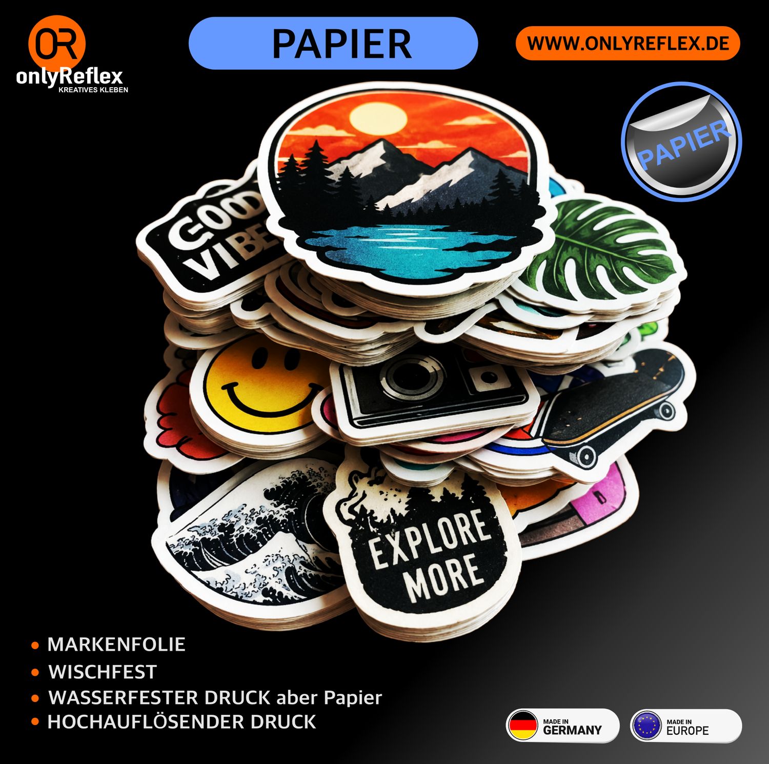 AUFKLEBER - PAPIER AUFKLEBER - PAPIER