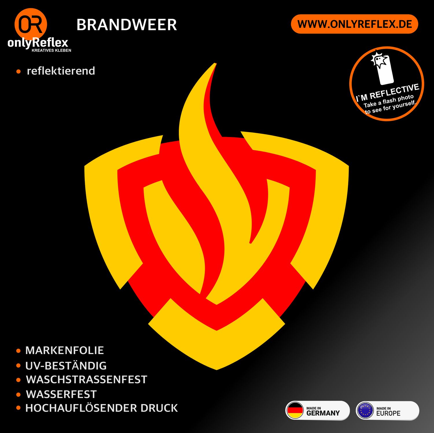 Brandweer - Rundlogo Aufkleber Brandweer - Rundlogo Aufkleber