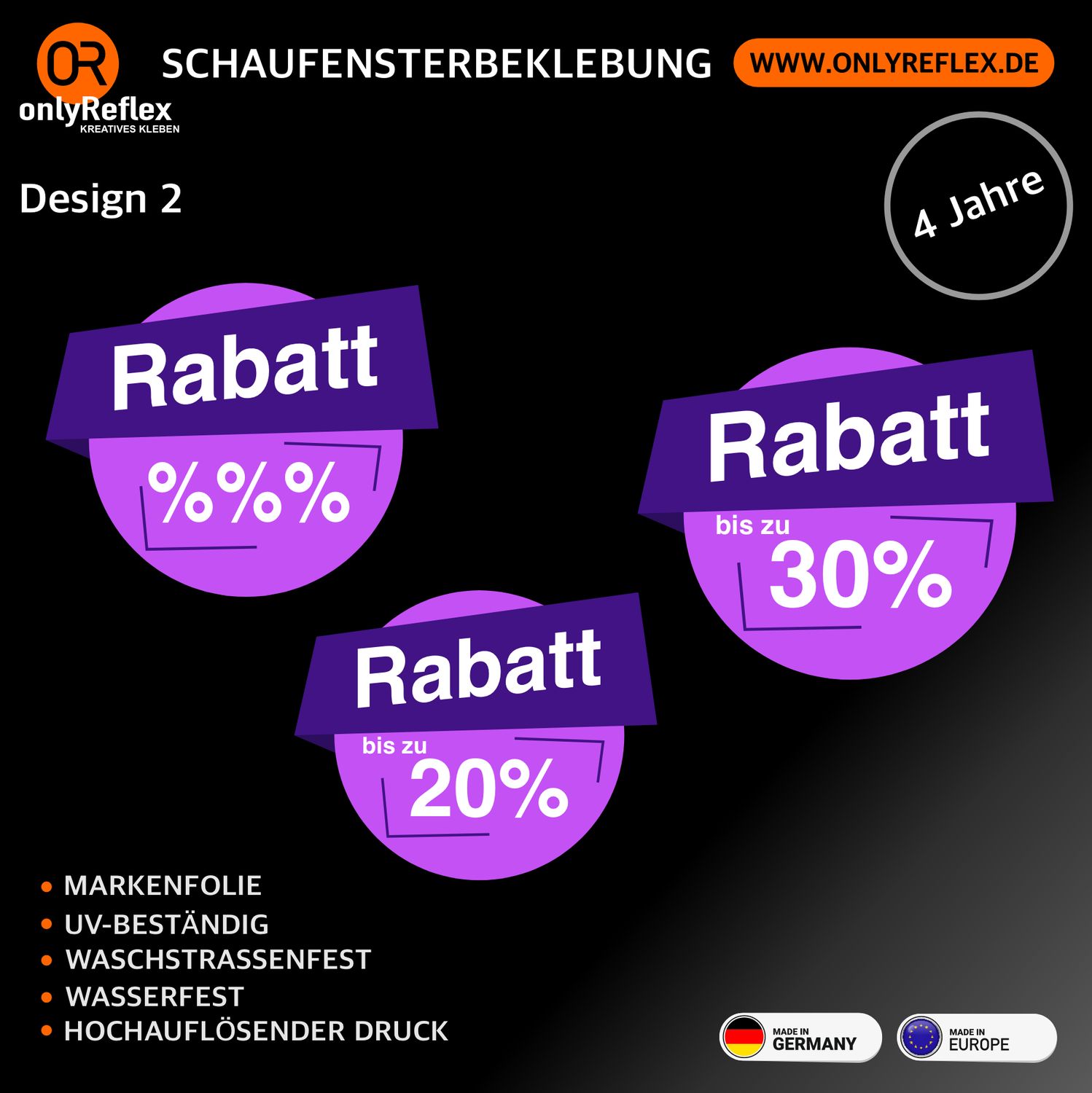 Prozente Design 2 - Aufkleber Prozente Design 2 - Aufkleber