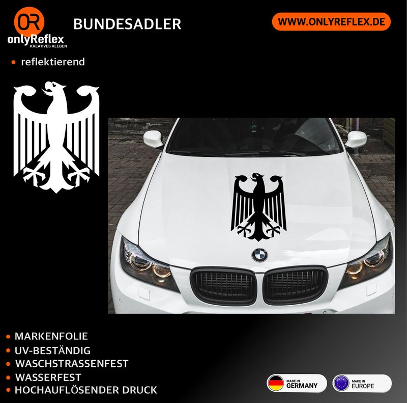 Bundesadler Konturenschnitt - Aufkleber