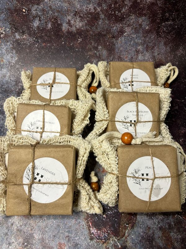Soap Bar Plus Loofah Bag