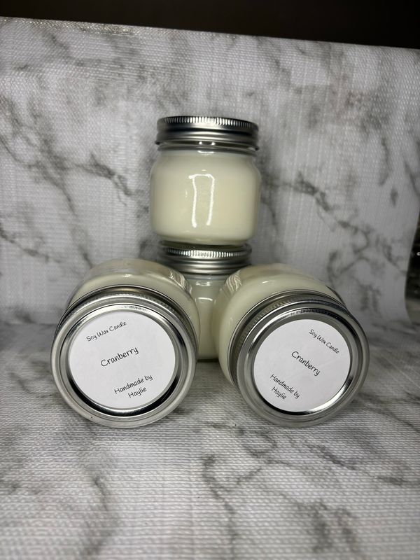 Cranberry Soy Wax Candle