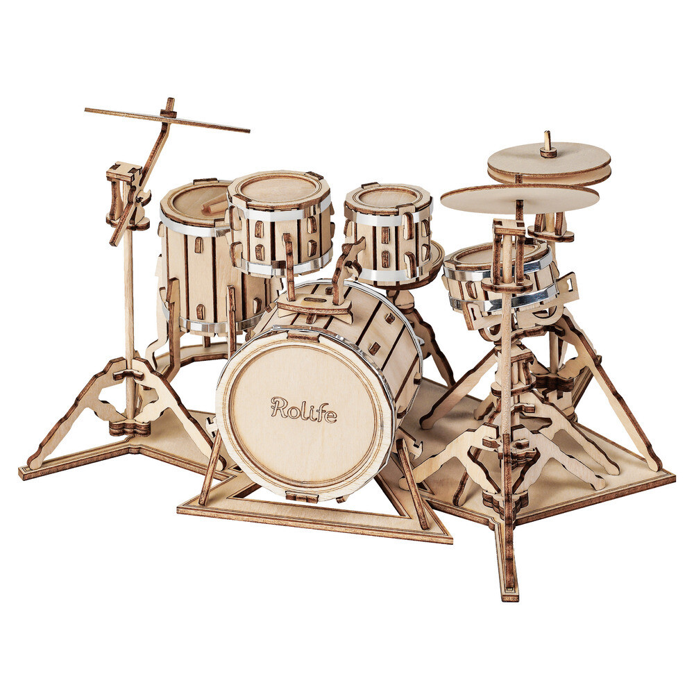 3d Modern Puzzle - Drum Kit
