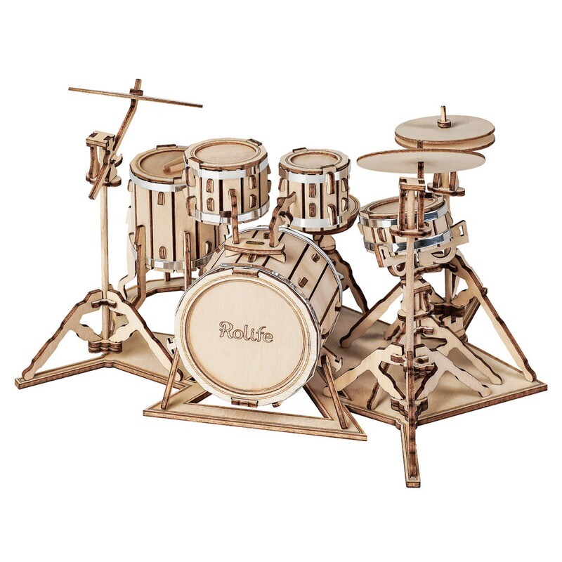 3d Modern Puzzle - Drum Kit