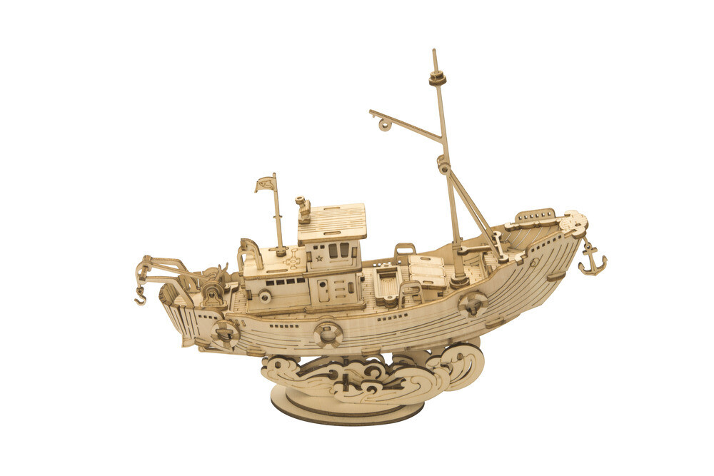 3d Modern Puzzle - Fishing Ship
