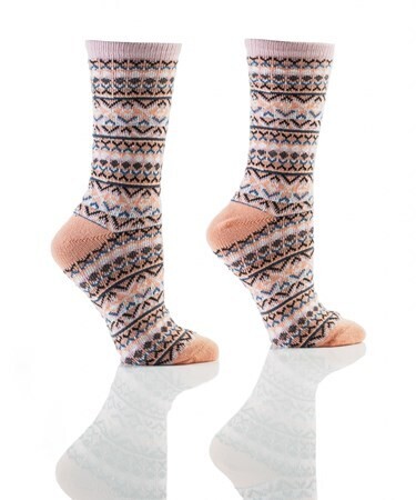 Yo Sox Softies - Peach White