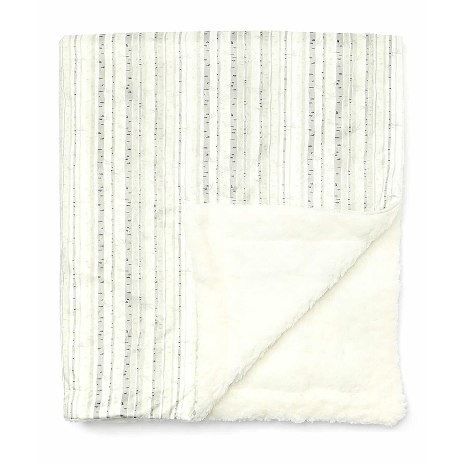 Mink Sherpa Baby Blanket - Birch