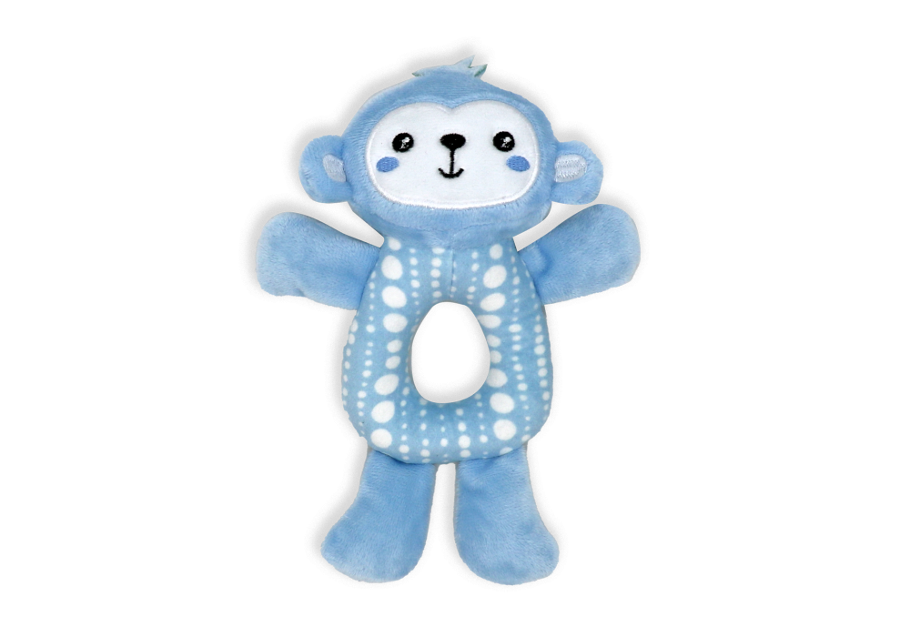 Plush Ring Rattle - Monkey