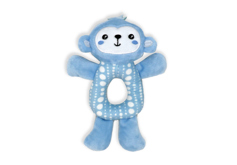 Plush Ring Rattle - Monkey