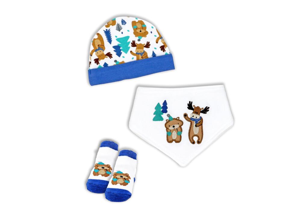 Bib Hat Sock Set - Moose