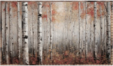 26x14.5 Autumn Birch 519
