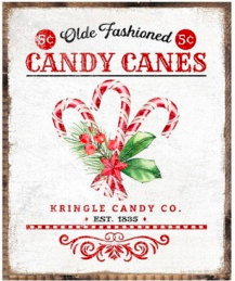 6.5x8 Candy Canes