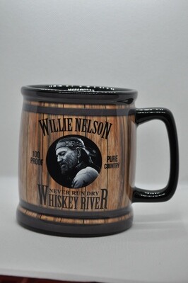 Willie Nelson Whiskey Barrel Mug