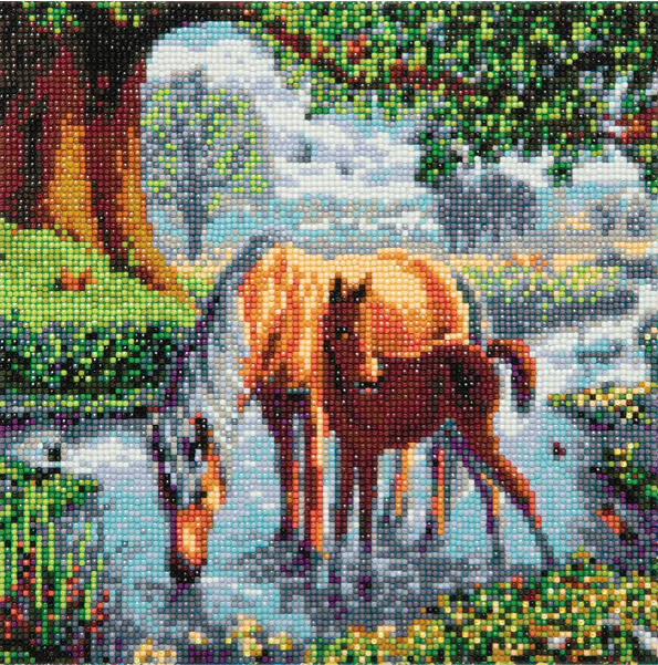 Crystal Art Fell Ponies