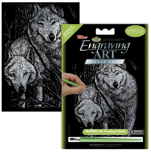 Mini Engraving - Prowling Friends