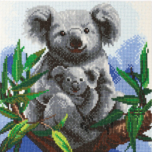 Crystal Art Cuddly Koala 1b