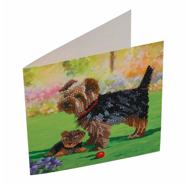 Crystal Art Dogs Card