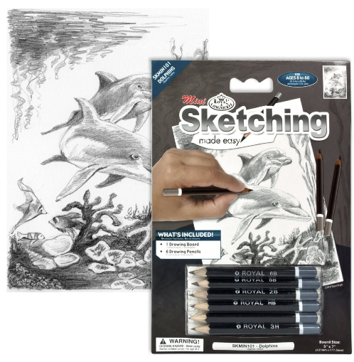Mini Sketching - Dolphins