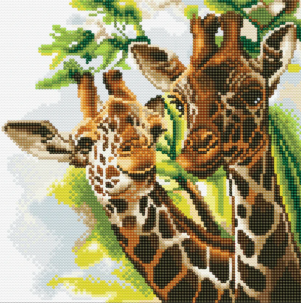 Crystal Art Friendly Giraffes 1b