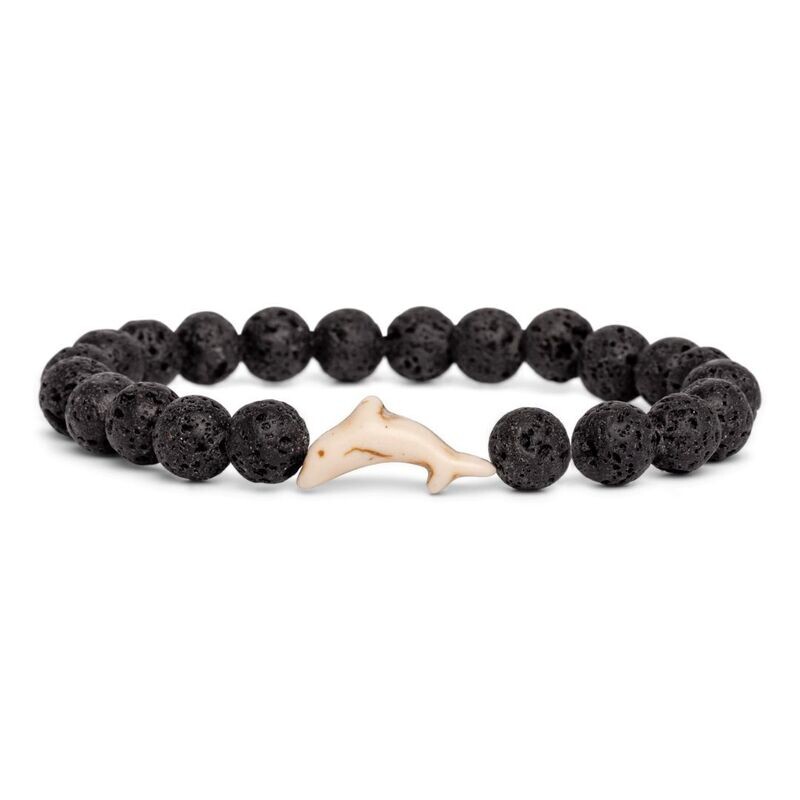 Fahlo - Dolphin - Lava Stone