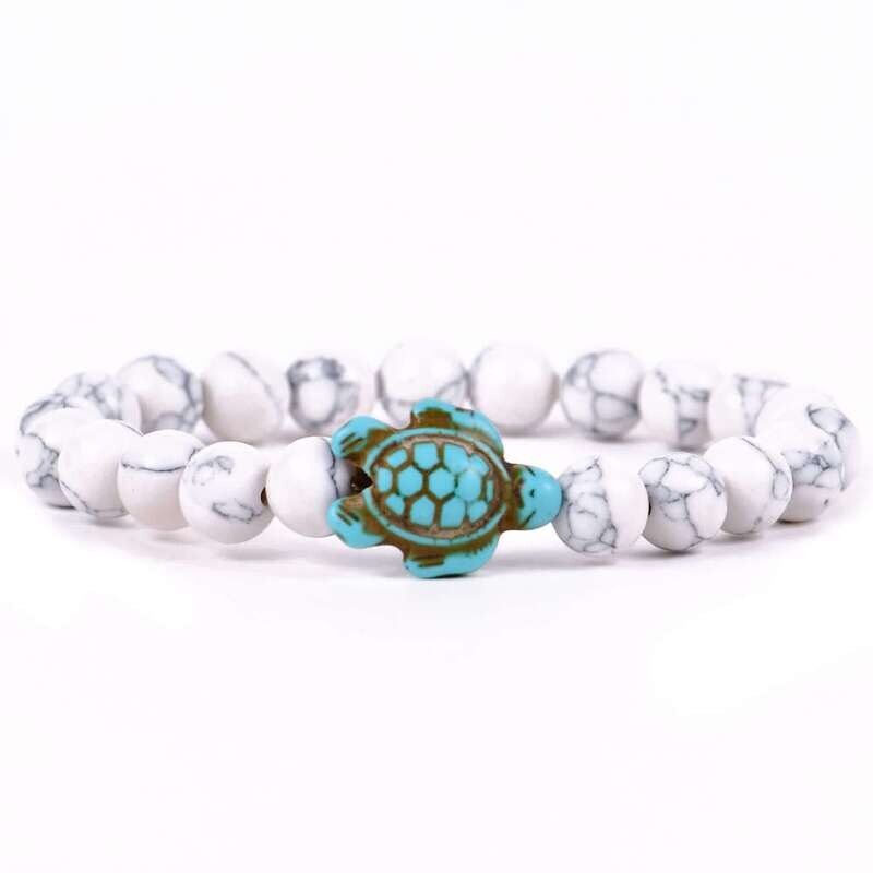 Fahlo - Turtle - White Howlite